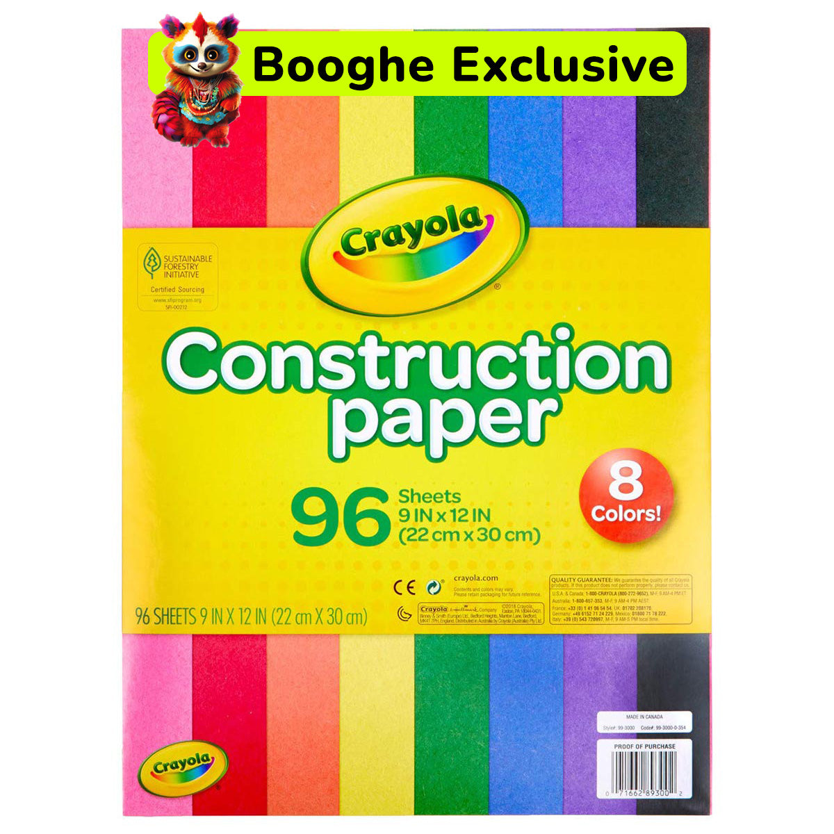 Crayola Construction Paper 96 Sheets — Booghe