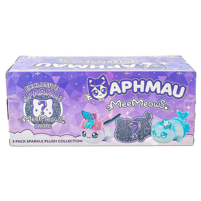 Aphmau MeeMeows 3 Pack Sparkle Plush Collection with Mystery Plush