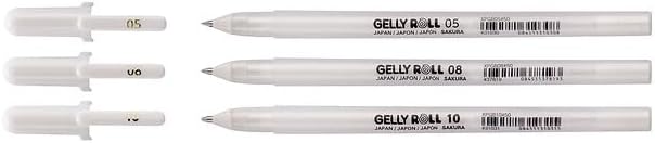 Sakura Gelly Roll set Bright White fine 3 pens