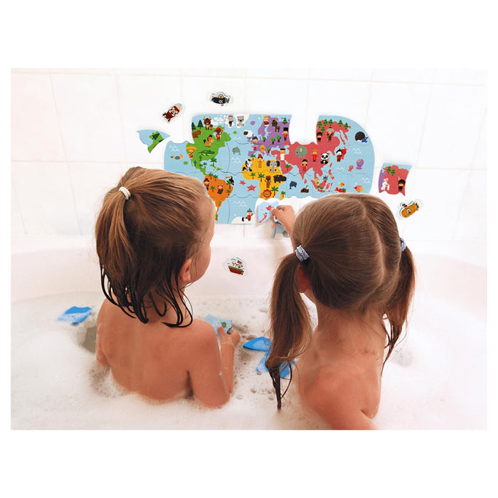 Janod Bath Explorers Map 28 Piece Puzzle