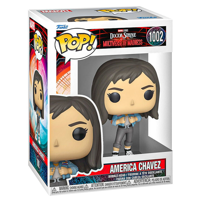 Funko Pop! Marvel Doctor Strange in the Multiverse of Madness: America Chavez Bobble-Head Figure #1002