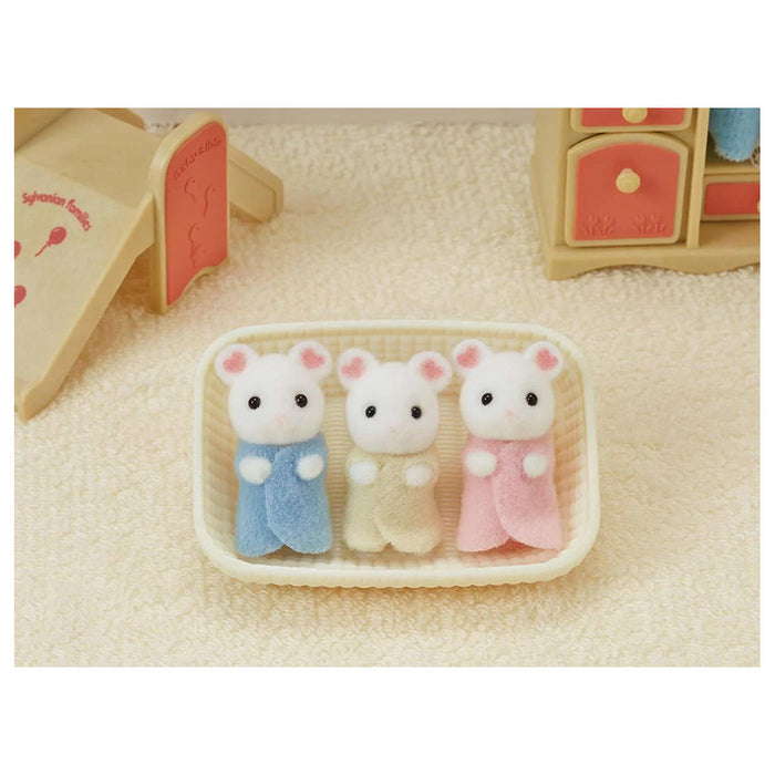Sylvanian Families Marshmallow Mouse Triplets Set