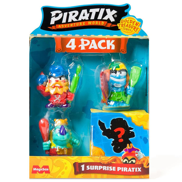 Piratix Adventure World Golden Series 4 Pack Figure Set (styles vary)