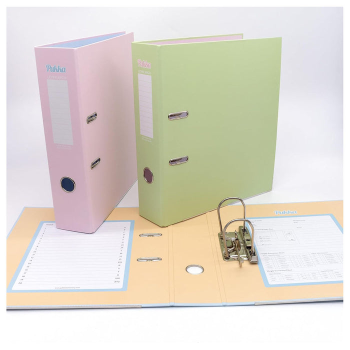 Pukka Pastel Assoted Lever Arch File 10 Pack