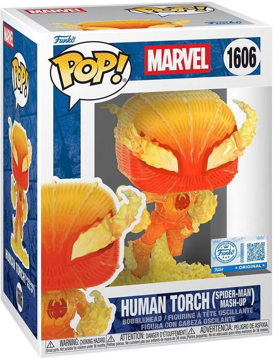 Funko Pop! Marvel: Human Torch (Spider-Man Mash-Up) Bobblehead Figure #1606