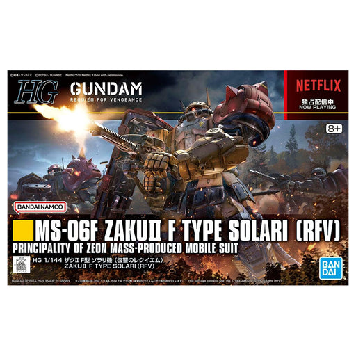 HG Gundam: Requiem for Vengeance Zaku II F Type Solari RFV 1:144 Model Kit 