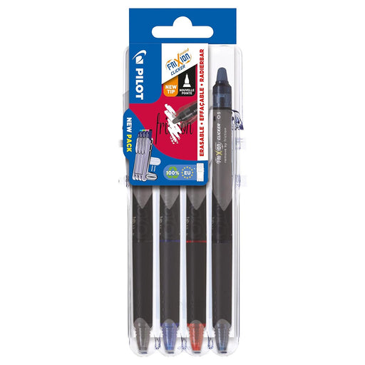 Pilot FriXion Point Clicker 'Set 2 Go' Erasable Pens with Case (4 Pack)