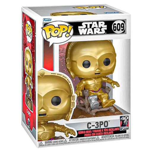 Funko Pop! Star Wars: Return of the Jedi 40th Anniversary: C-3PO Bobble-Head Figure #609