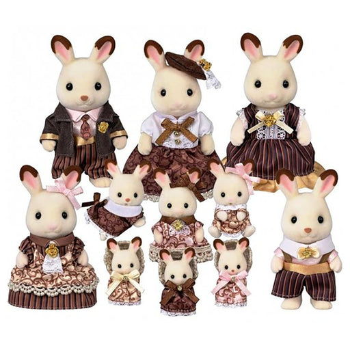 Sylvanian Families Chocolate Rabbit Family Anniversary Set Figures