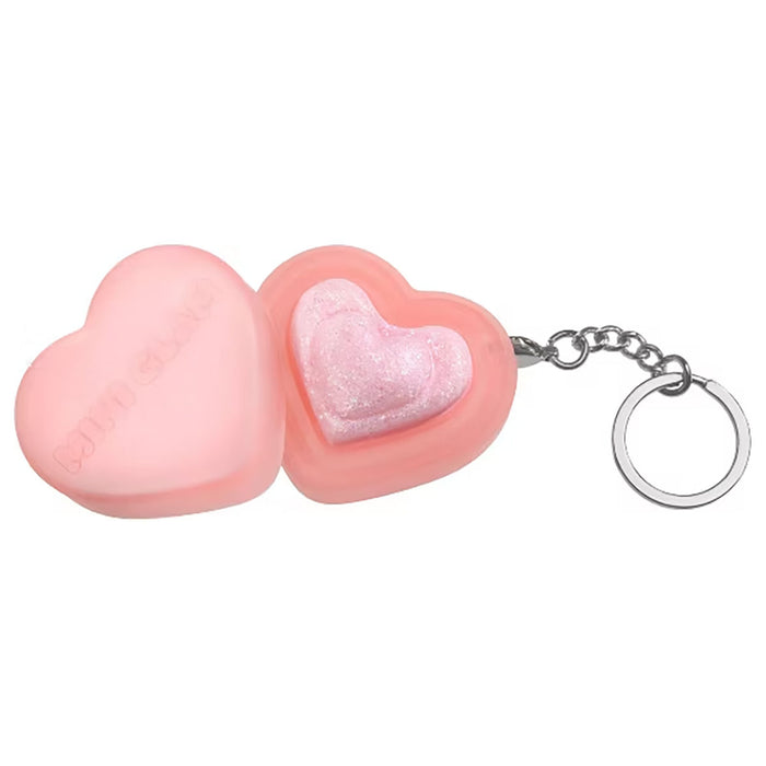 Mini Glam Heart Glitter Balm Heart Eyes (Pink Heart) Keychain