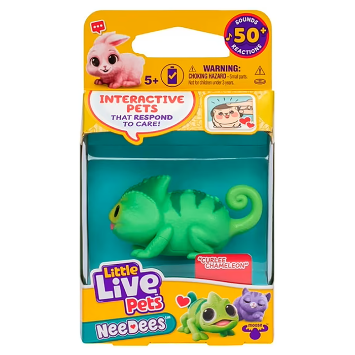 Little Live Pets NeeDees Curlee Chameleon Interactive Pet