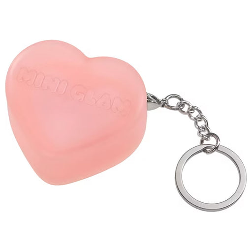 Mini Glam Heart Glitter Balm Heart Eyes (Pink Heart) Keychain