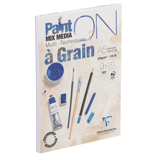 Paint'ON Multi-Technique Pad (20 Sheets) A5 Size, 250gsm