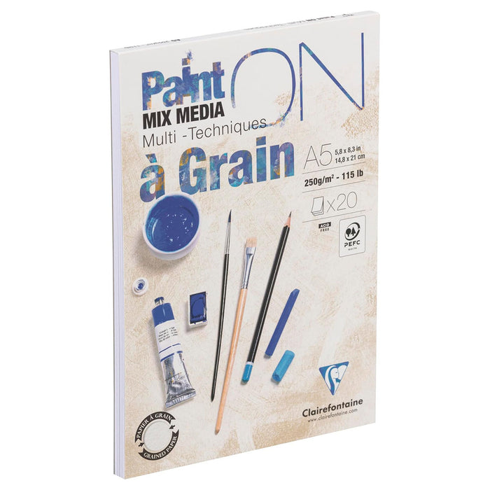 Paint'ON Multi-Technique Pad (20 Sheets) A5 Size, 250gsm
