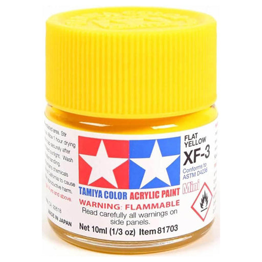 Tamiya Color Acrylic Paint Mini XF-3 Flat Yellow