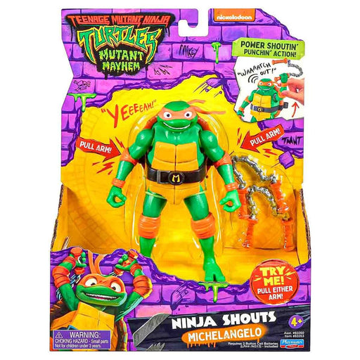 Teenage Mutant Ninja Turtles Mutant Mayhem Ninja Shouts Michelangelo Action Figure