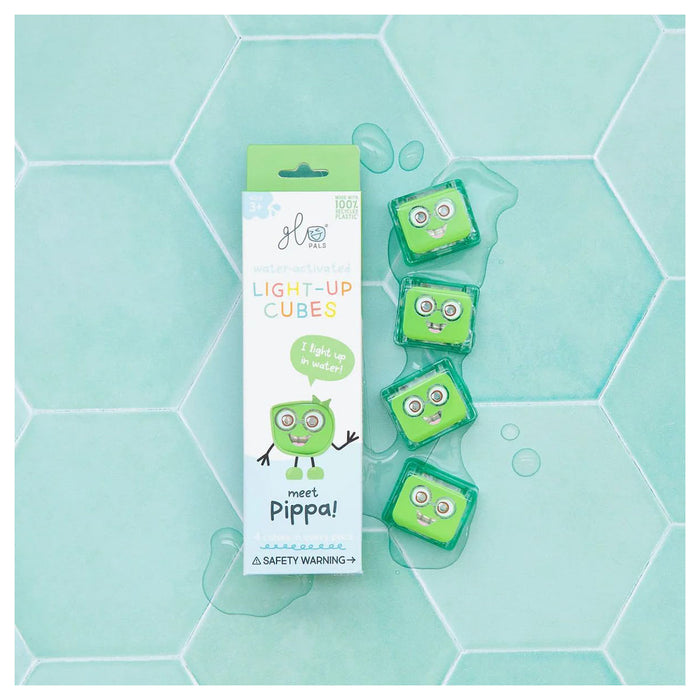 Glo Pals Water-Activated Light-Up Cubes Pippa Edition (4 Pack)