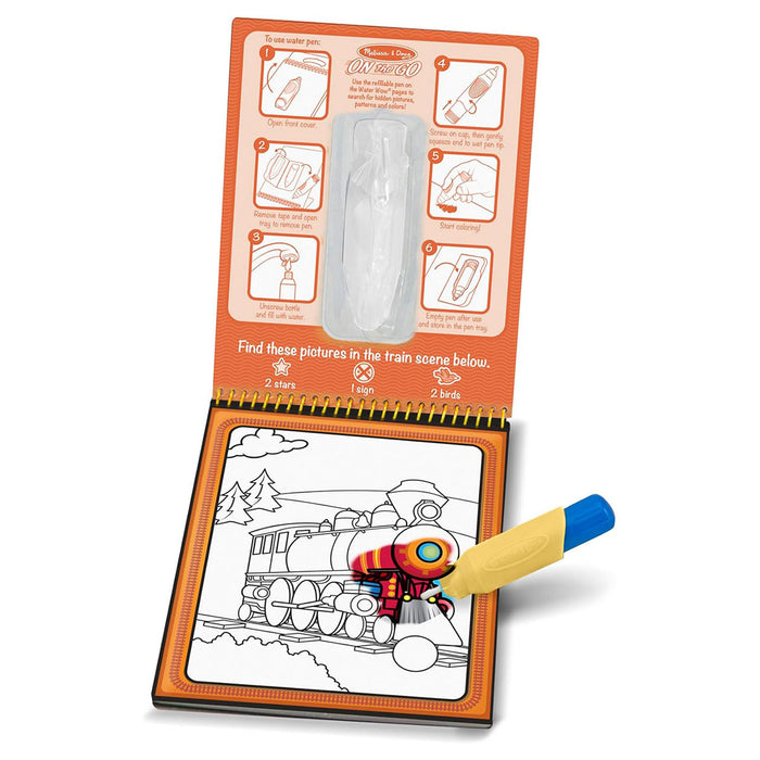 Melissa & Doug On the Go Water Wow! Vehicles Colouring Pad