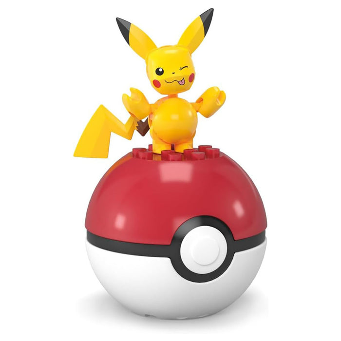 Mega Pokémon Pikachu and Pokéball Building Set