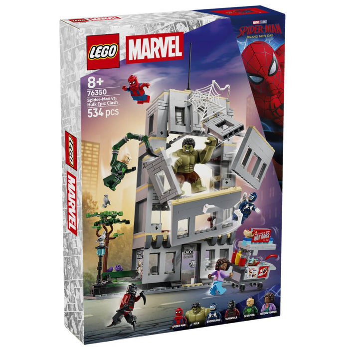 LEGO Marvel Spider-Man Vs. Hulk Epic Clash Building Set