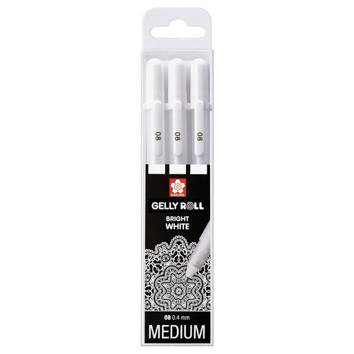 Sakura Gelly Roll set Bright White medium 3 pens