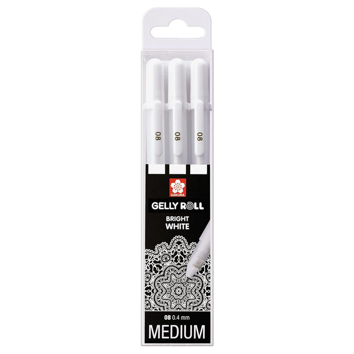 Sakura Gelly Roll set Bright White medium 3 pens