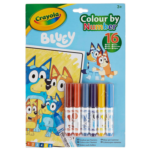 Crayola Bluey Colour By Number Book