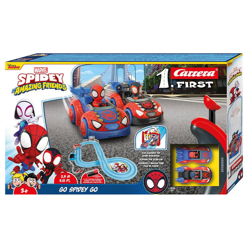 Carrera First Marvel Spidey and his Amazing Friends: Go Spidey Go Racing Car Set