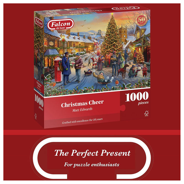 Falcon de luxe Christmas Cheer 1000 Piece Jigsaw Puzzle