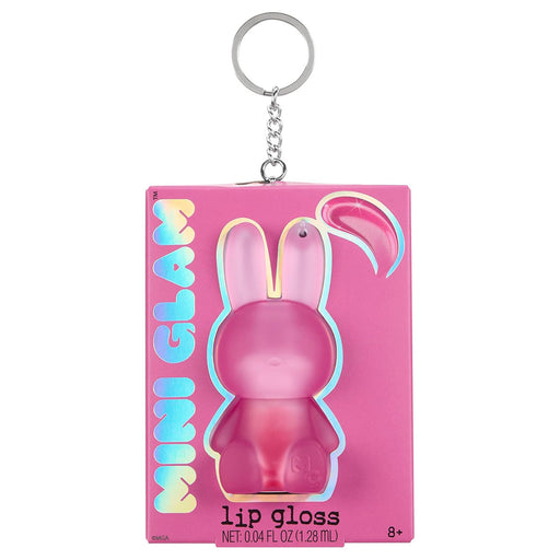 Mini Glam Bunny Lip Gloss Berry Cute Keychain 