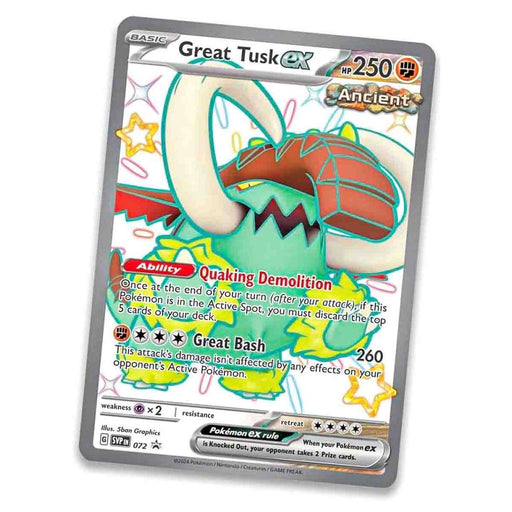 Pokémon TCG: Scarlet & Violet 4.5: Paldean Fates Great Tusk Tin (5 Booster Packs)