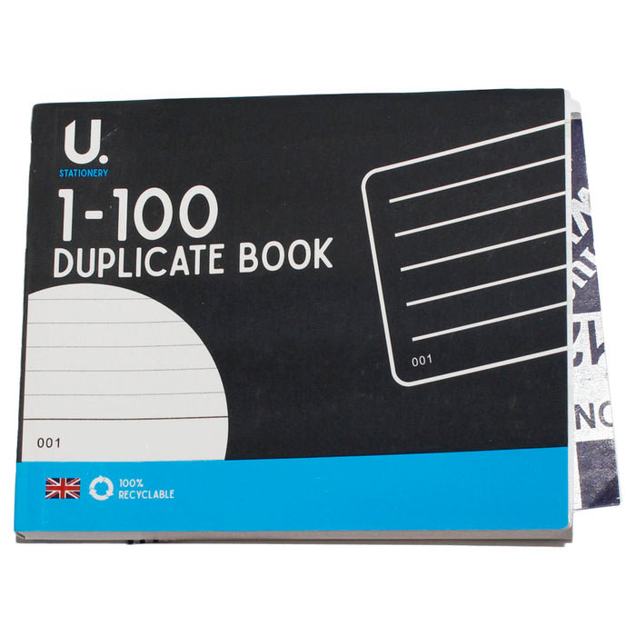 Duplicate Book 1-100 Pages Record Keeping