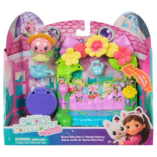Gabby’s Dollhouse: The Movie: Queen Kitty Fairy's Garden Balcony Playset