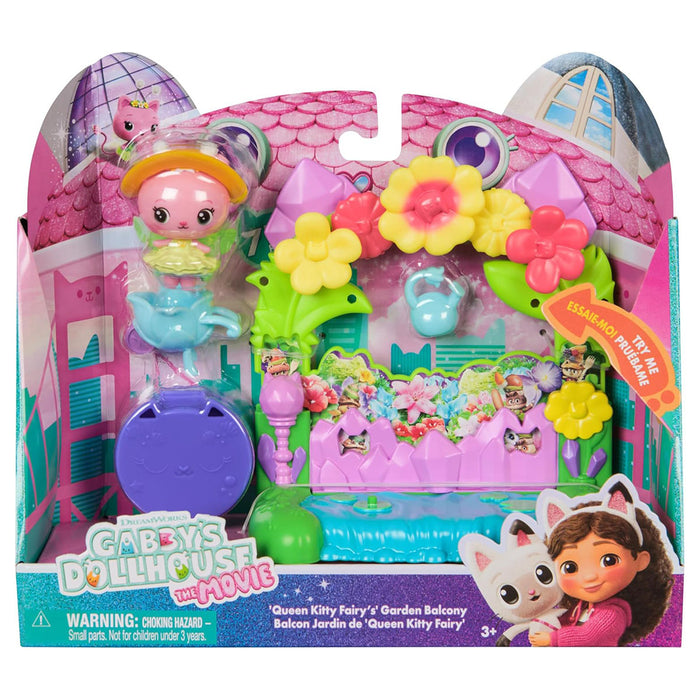 Gabby’s Dollhouse: The Movie: Queen Kitty Fairy's Garden Balcony Playset