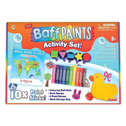 Zimpli Baff Paints Activity Set Bath Fun