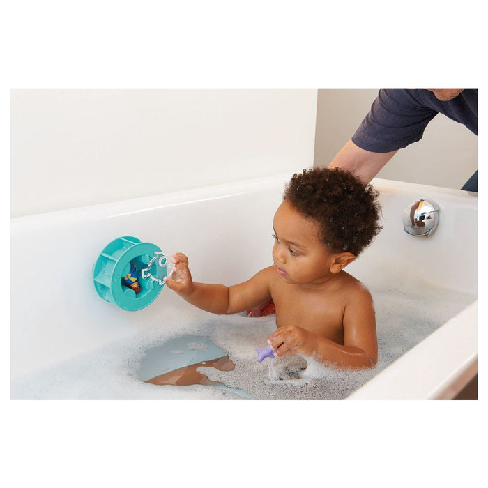 Playmobil 1.2.3 AQUA Water Wheel with Baby Shark Bath Toy