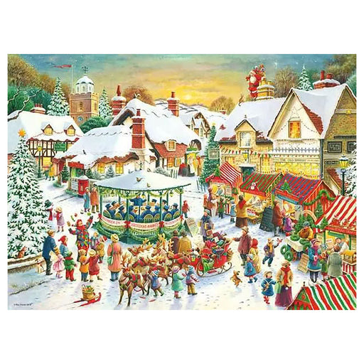 Ravensburger Christmas Market & Santa's Christmas Supper 2 x 500 Piece Jigsaw Puzzles