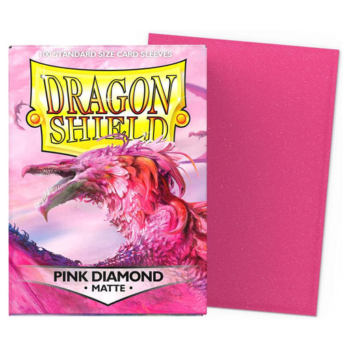 Dragon Shield Pink Diamond Matte Standard Size Card Sleeves (100 Pack)