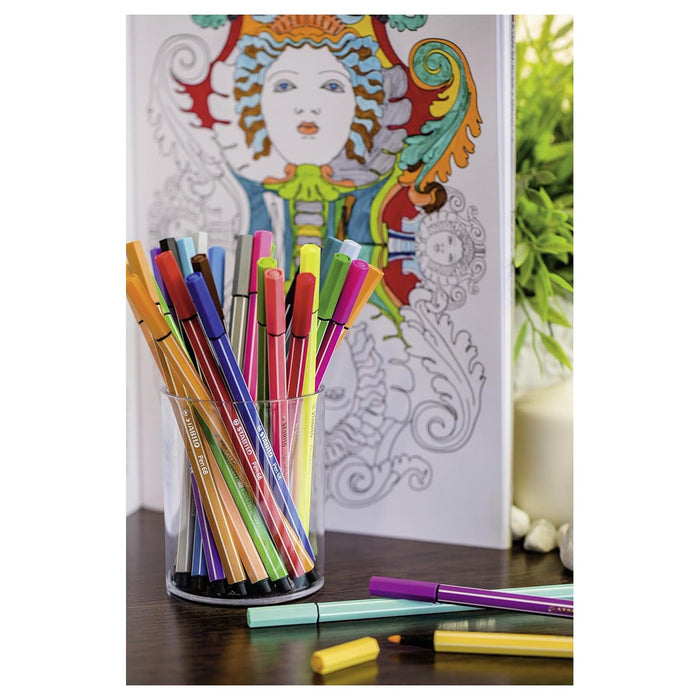 STABILO pen 68 ColorParade Premium Fibre-Tip Pens (15 Pack)