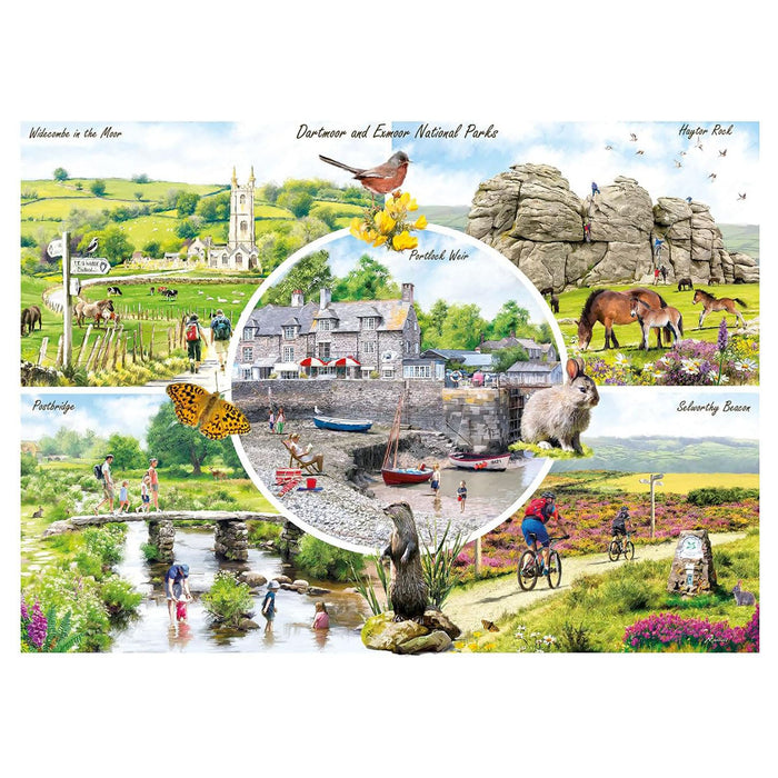 Gibsons Dartmoor & Exmoor 1000 Piece Jigsaw Puzzle