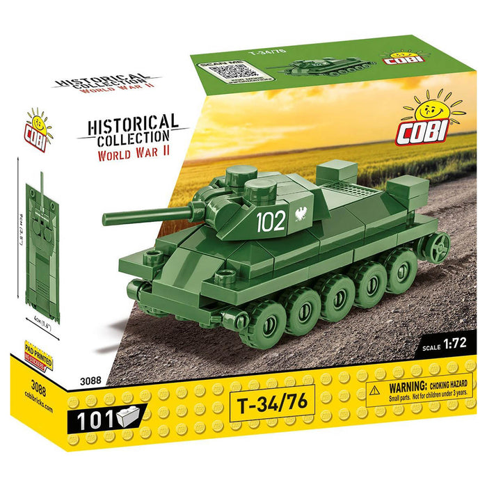 COBI Historical Collection WW2 T-34/76 Tank Building Set