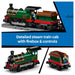 LEG) City Vintage Steam Train Building Set