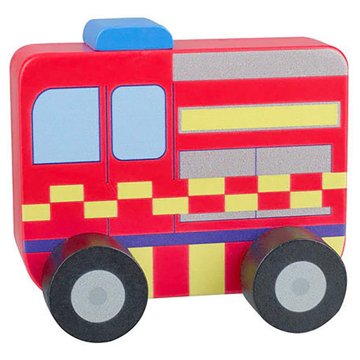 Orange Tree Toys Wooden Fire Engine