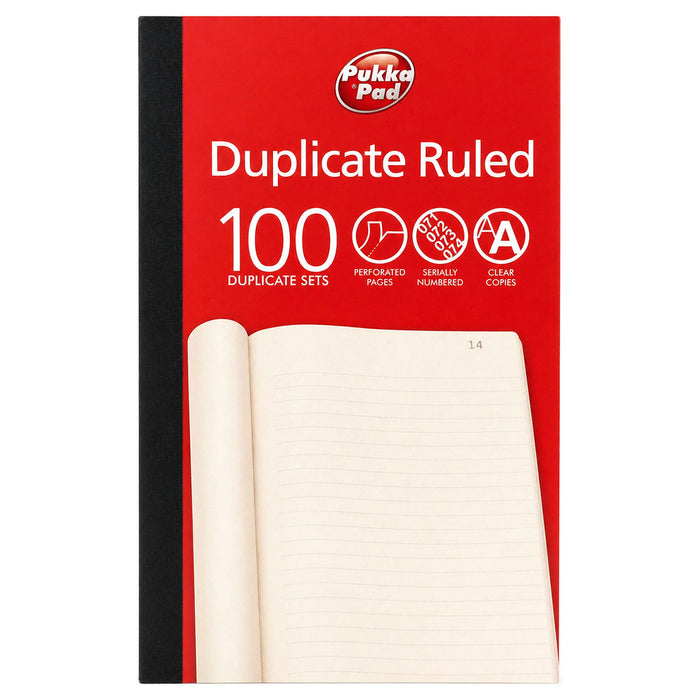Pukka Pad Duplicate Ruled 100 Sheets Book