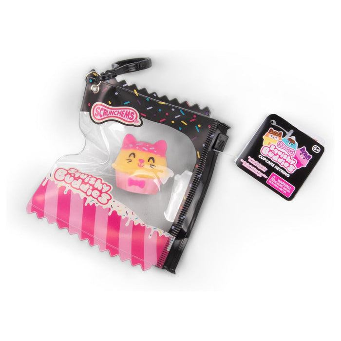 Scrunchems Squishy Buddies Cupcake Keyring - Assorted Pack