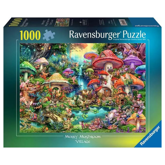 Ravensburger Merry Mushroom Village 1000 Piece Jigsaw Puzzle