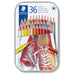 Staedtler Tin 36 Piece Colouring Pencils
