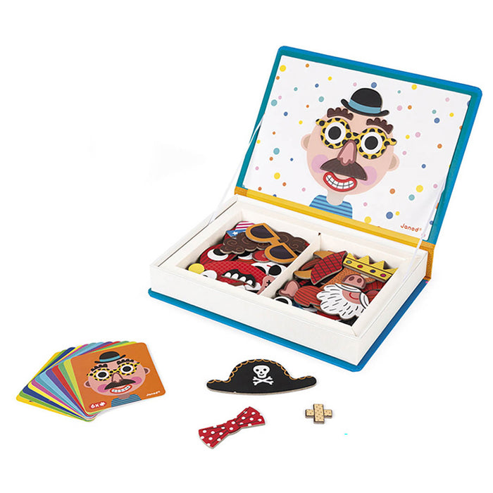 Janod Boy's Crazy Faces Magnéti'Book