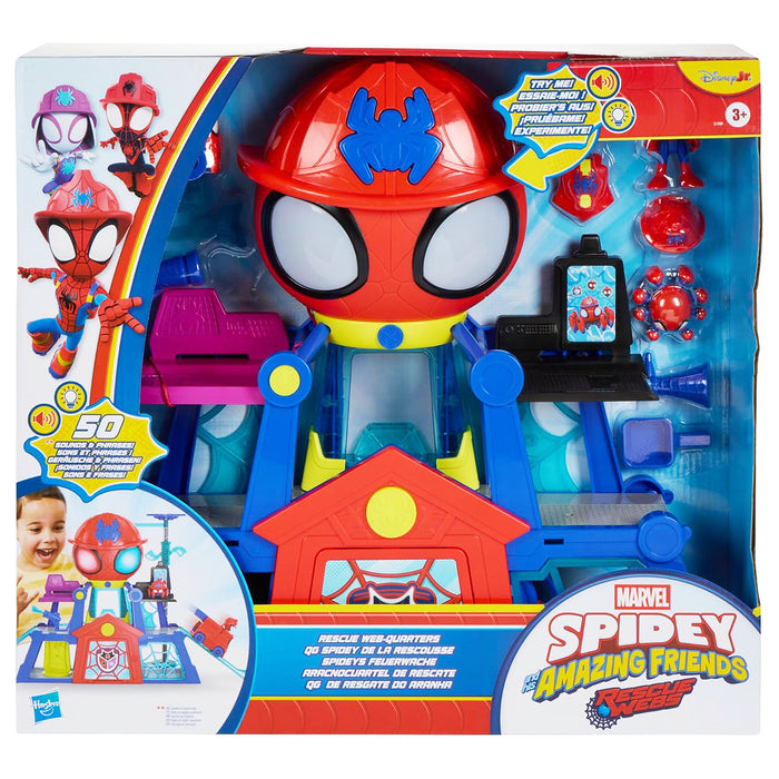 Marvel Spidey and his Amazing Friends Rescue Web-Quarters Playset