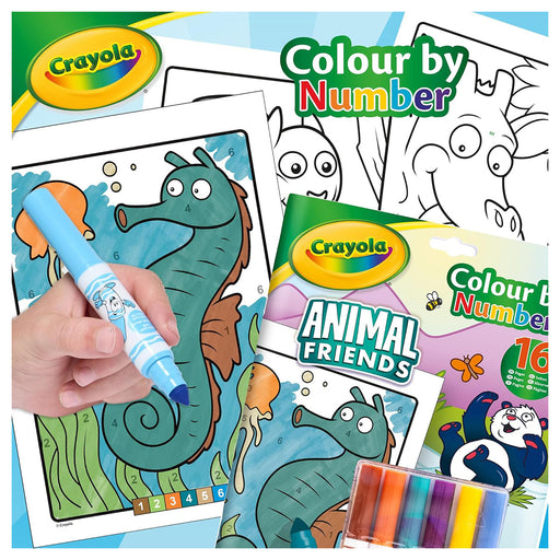 Crayola Colour by Number Animal Friends Book